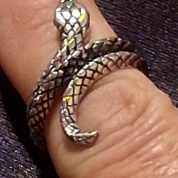 Sterling Silver 925 Snake Wrap Ring Sz.6 - Picture 9 of 10